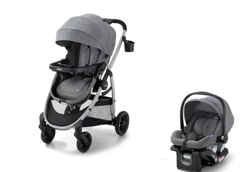 baby stroller and car seat
