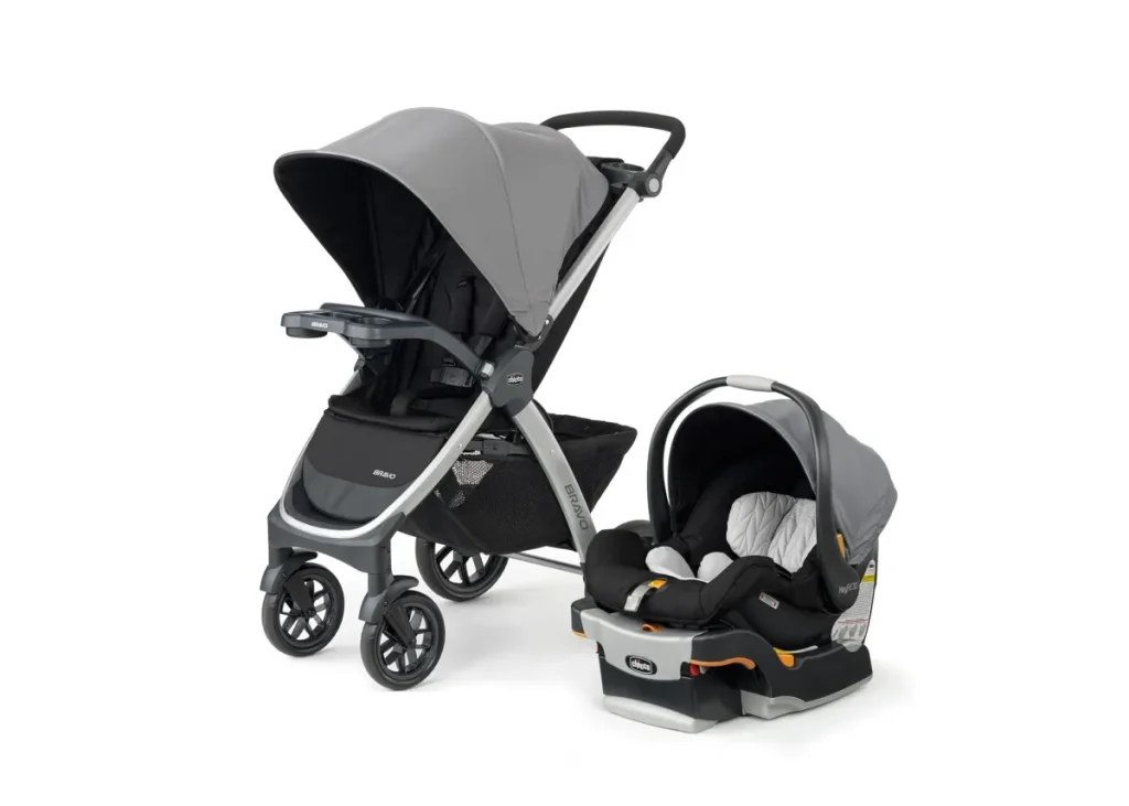 baby stroller and car seat